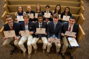 Upper School Recognition Day assembly awardees