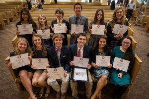 Upper School Recognition Day assembly awardees