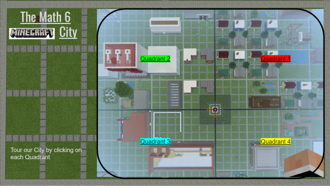 Minecraft Math Trilogy Map Sixth Graders Create Math City in Minecraft - MICDS