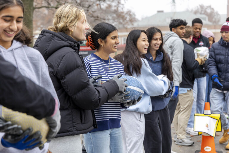 MICDS Community Flocks to Support Foodbank with Turkey Train - MICDS