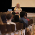 Betsy B. ’31 Welcomes Classmates at Middle School Assembly